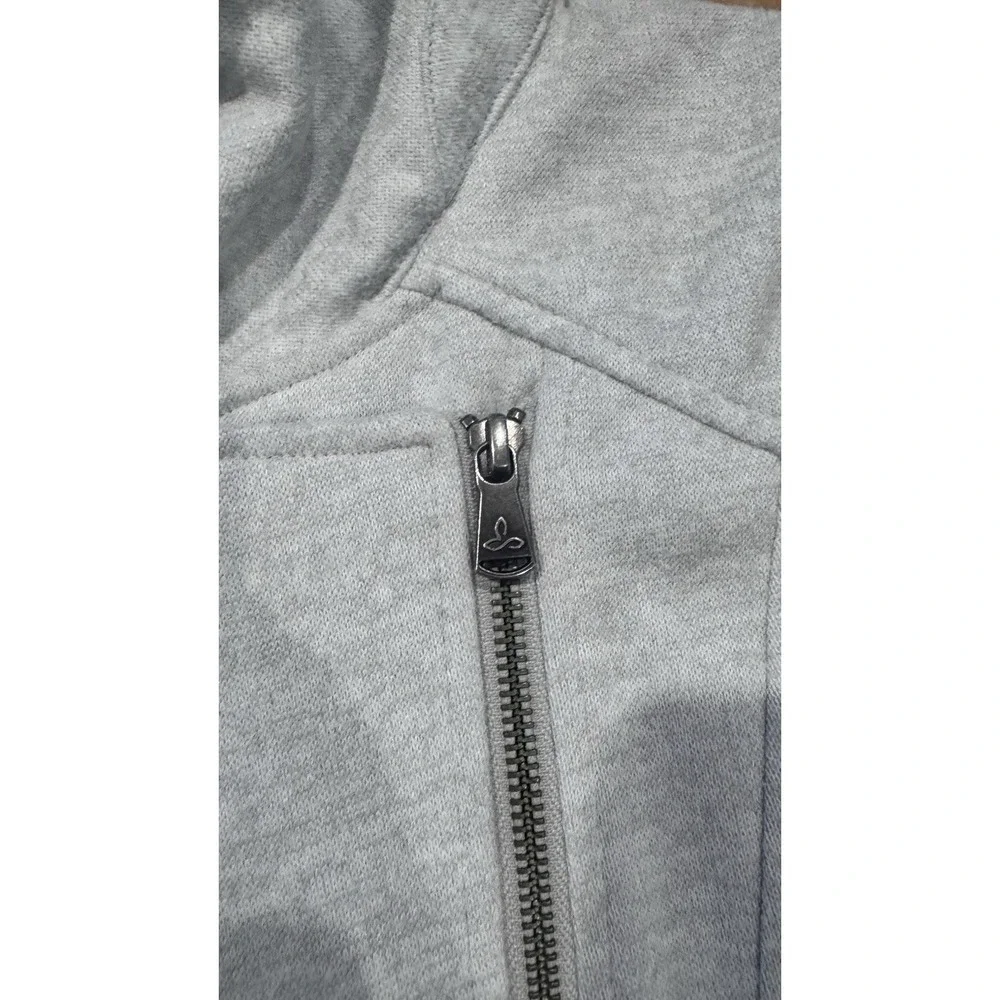 Prana Marabelle Softshell Asymmetrical Zip Jacket Coat Womens Small Gray Outdoor